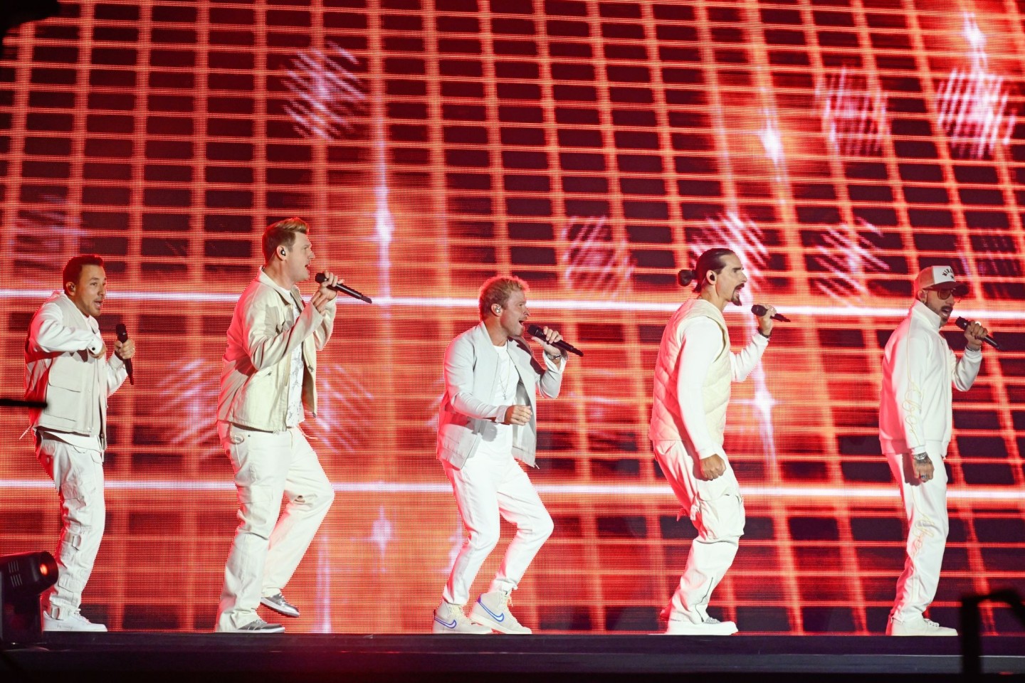 Die Backstreet Boys sind auf dem Glücksgefühle-Festival auf dem Hockenheimring aufgetreten.