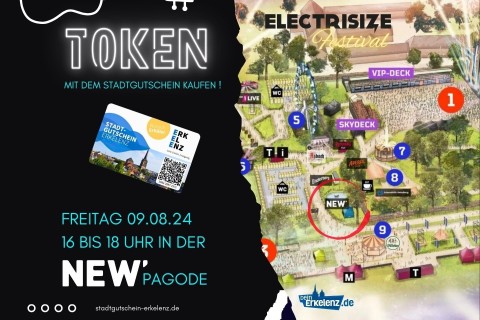 ESIZE-Token mit dem Stadtgutschein kaufen