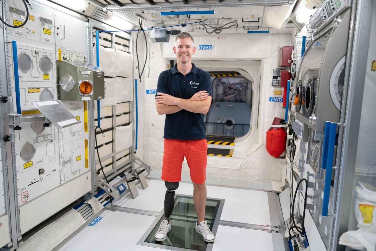 ESA-Astronaut John McFall bei einem Training im Europäischen Astronautenzentrum (EAC).