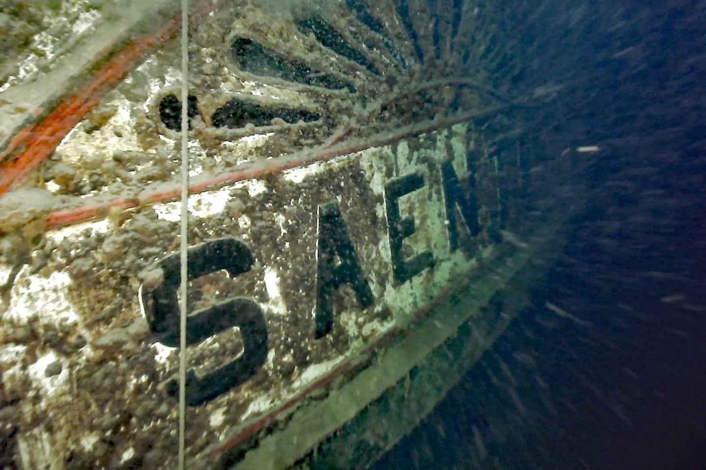 Das Dampfschiff «Säntis» auf dem Grund des Bodensees.